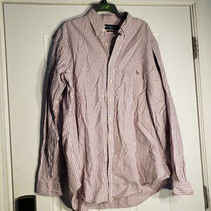 RALPH LAUREN  MULTICOIOR LONGSLEEVE BUTTONUP MEN SHIRT 100% COTTON SIZE  XLT